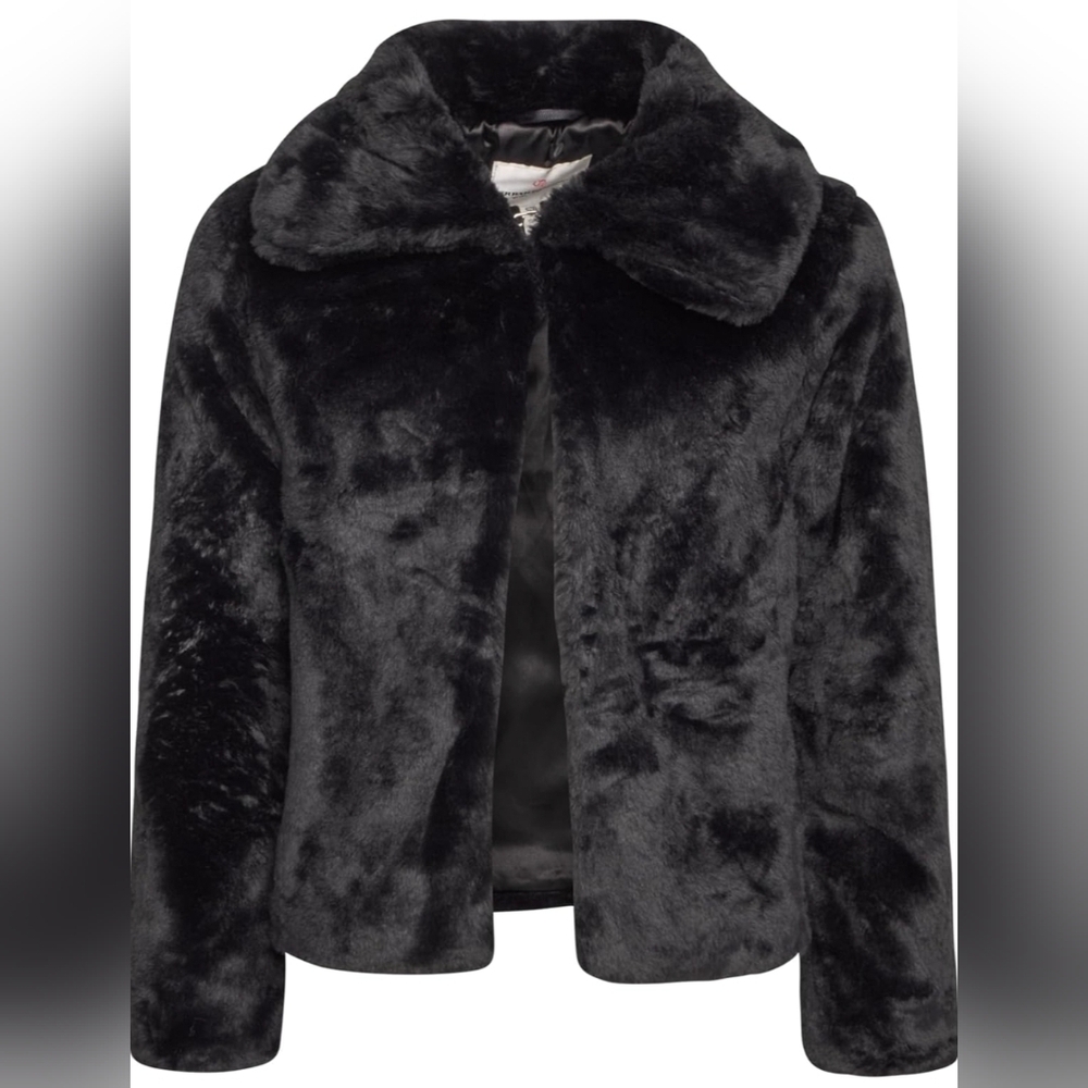 Urban Republic Kids Faux Fur Jacket - Dark Blue
